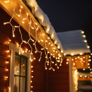 Brilagi - LED Venk. vánoční závěs 360xLED/8 funkcí 14m IP44 teplá bílá rampouchy