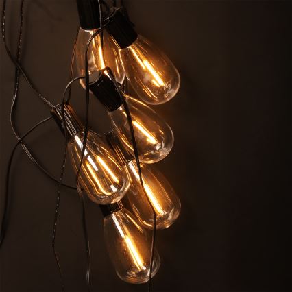 Brilagi - LED Venkovní  girlanda 10xLED/3xAA 3,2m IP44 teplá bílá