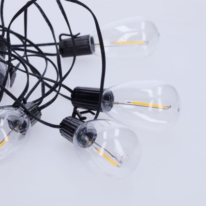 Brilagi - LED Venkovní  girlanda 10xLED/3xAA 3,2m IP44 teplá bílá