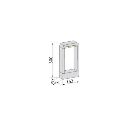 BRILAGI - LED Venkovní lampa BARI LED/10W/230V 4000K IP65 30 cm antracit