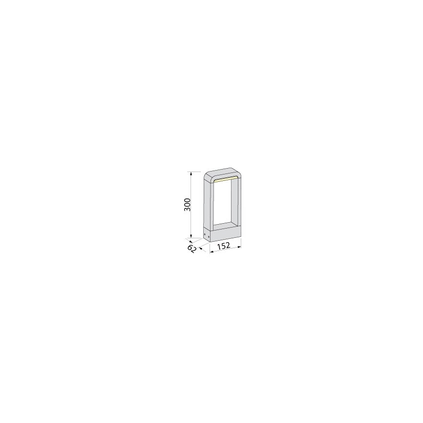 BRILAGI - LED Venkovní lampa BARI LED/10W/230V 4000K IP65 30 cm antracit