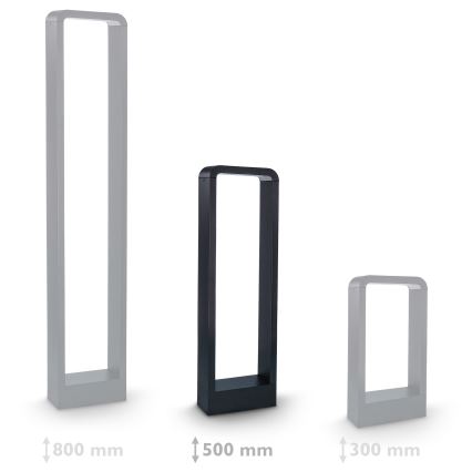 Brilagi - LED Venkovní lampa BARI LED/7W/230V 3000/4000/6000K černá IP54 50 cm