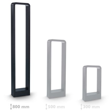 Brilagi - LED Venkovní lampa BARI LED/7W/230V 3000/4000/6000K černá IP54 80 cm