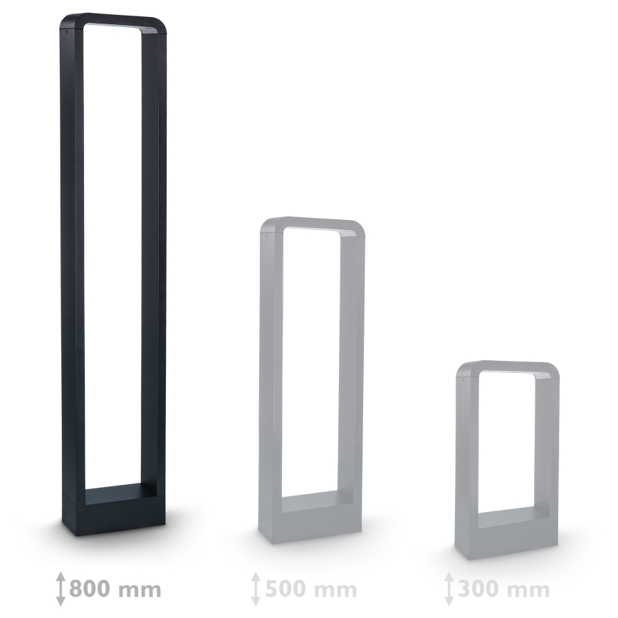 Brilagi - LED Venkovní lampa BARI LED/7W/230V 3000/4000/6000K černá IP54 80 cm