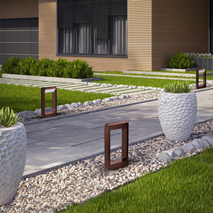 Brilagi - LED Venkovní lampa CROTONE LED/7W/230V hnědá IP54 30 cm