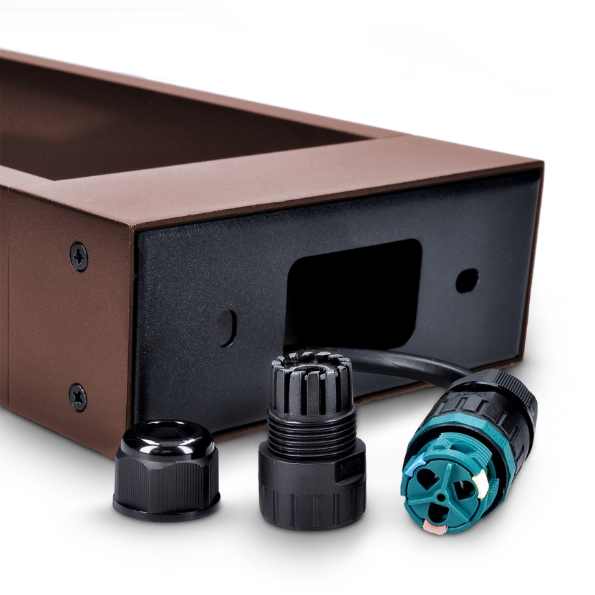 Brilagi - LED Venkovní lampa CROTONE LED/7W/230V hnědá IP54 50 cm