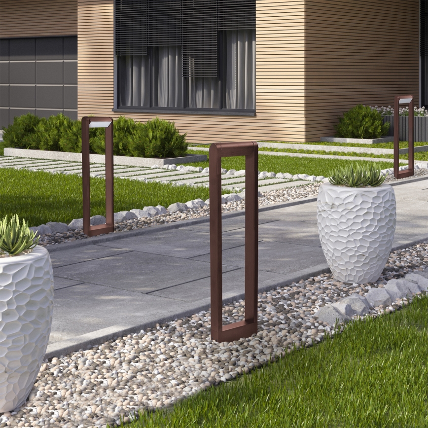 Brilagi - LED Venkovní lampa CROTONE LED/7W/230V hnědá IP54 80 cm