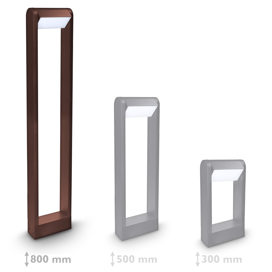 Brilagi - LED Venkovní lampa CROTONE LED/7W/230V hnědá IP54 80 cm