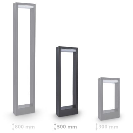 Brilagi - LED Venkovní lampa RAGUSA LED/7W/230V 3000/4000/6000K antracit IP54 50 cm