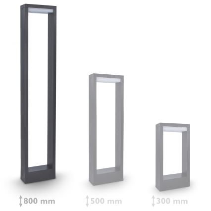 Brilagi - LED Venkovní lampa RAGUSA LED/7W/230V 3000/4000/6000K antracit IP54 80 cm