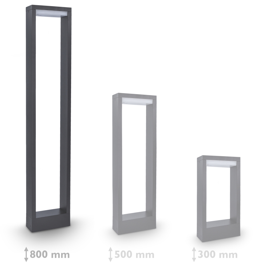 Brilagi - LED Venkovní lampa RAGUSA LED/7W/230V 3000/4000/6000K antracit IP54 80 cm
