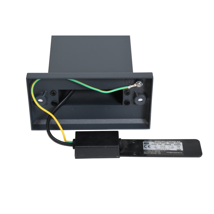 Brilagi - LED Venkovní lampa se senzorem ARCELO LED/9W/230V 80 cm IP54