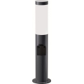 Brilagi - LED Venkovní lampa se zásuvkou ELIA 1xE27/7W/230V 4000K IP44 50 cm antracit