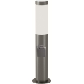 Brilagi -  LED Venkovní lampa se zásuvkou ELIA 1xE27/7W/230V 4000K IP44 50 cm matný chrom