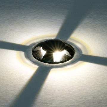 Brilagi - LED Venkovní nájezdové svítidlo GROUNDRAY LED/1W/230V černá IP67