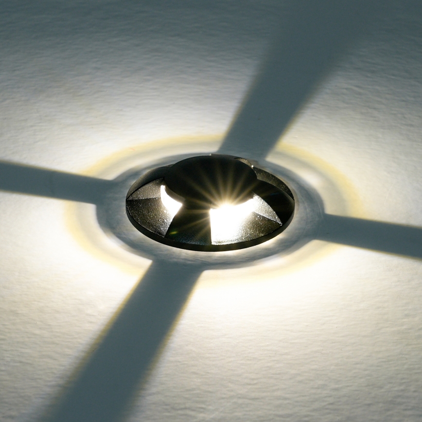 Brilagi - LED Venkovní nájezdové svítidlo GROUNDRAY LED/1W/230V černá IP67