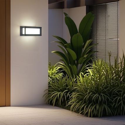 Brilagi - LED Venkovní nástěnné svítidlo PARKER LED/12W/230V 3000/4500/6000K antracit IP44