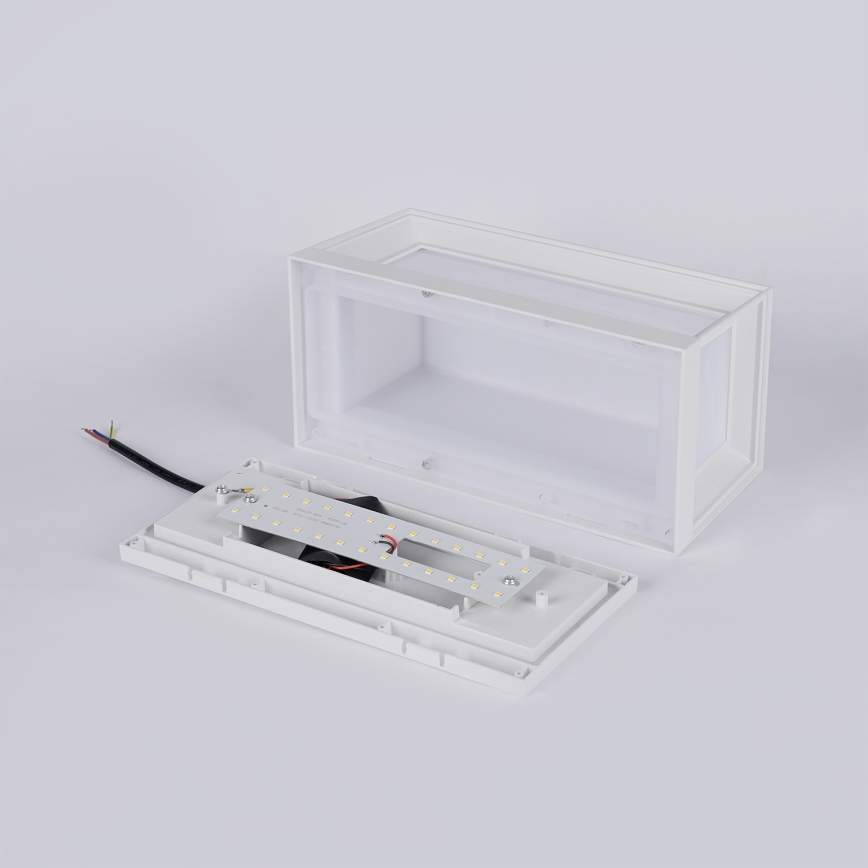 Brilagi - LED Venkovní nástěnné svítidlo PARKER LED/12W/230V 3000/4500/6000K bílá IP44