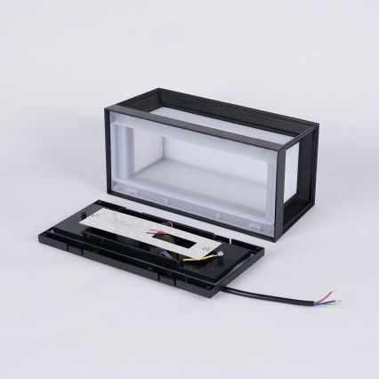 Brilagi - LED Venkovní nástěnné svítidlo PARKER LED/12W/230V 3000/4500/6000K černá IP44