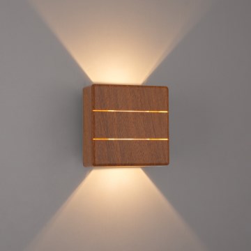 Brilagi -LED Venkovní nást. svítidlo DOUBLERAY LINE LED/6W/230V dekor dřeva IP54