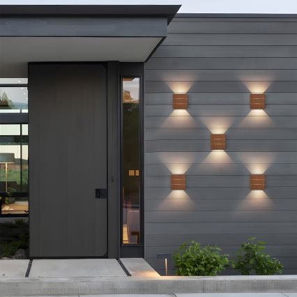 Brilagi -LED Venkovní nást. svítidlo DOUBLERAY LINE LED/6W/230V dekor dřeva IP54