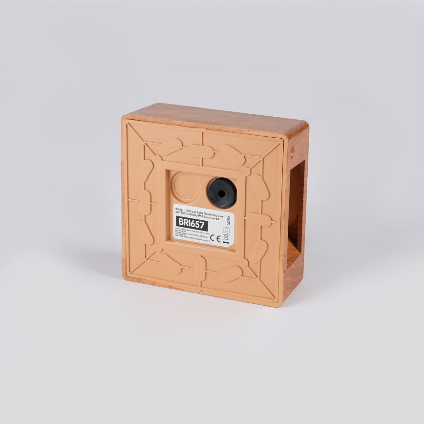 Brilagi -LED Venkovní nást. svítidlo DOUBLERAY LINE LED/6W/230V dekor dřeva IP54