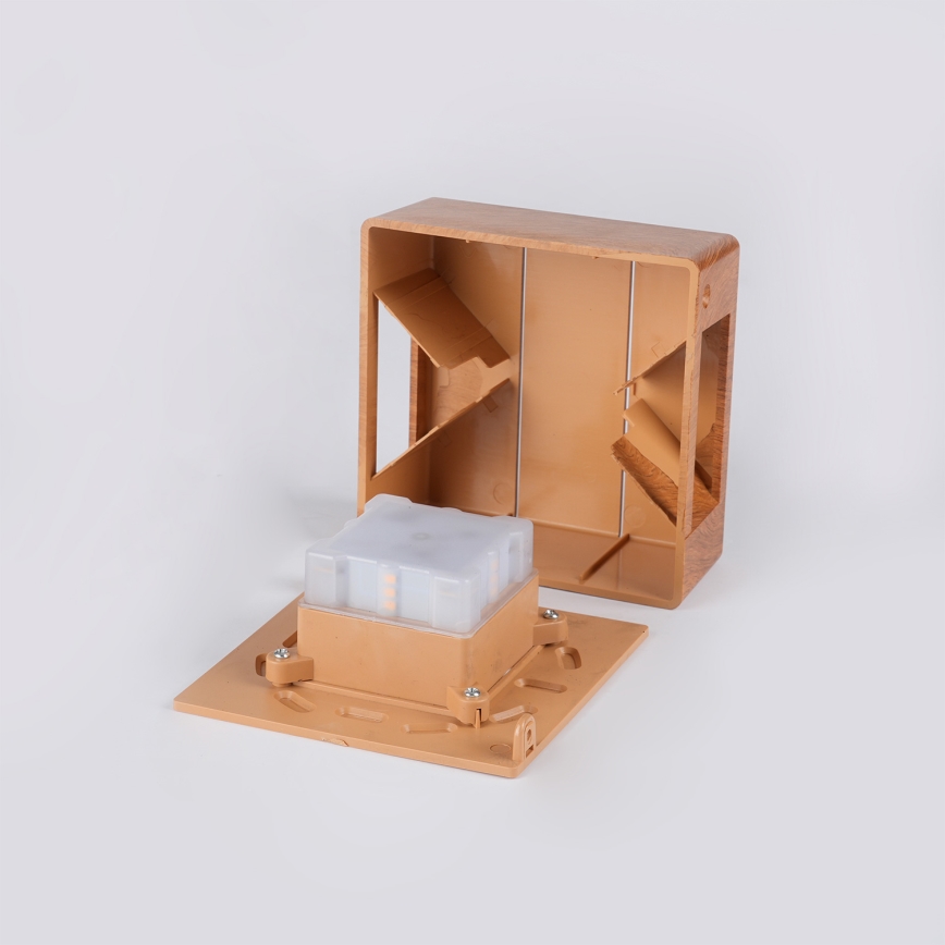 Brilagi -LED Venkovní nást. svítidlo DOUBLERAY LINE LED/6W/230V dekor dřeva IP54