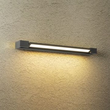 Brilagi - LED Venkovní nástěnné svítidlo AQUA LINE LED/18W/230V 60 cm IP44 antracit CRI 90