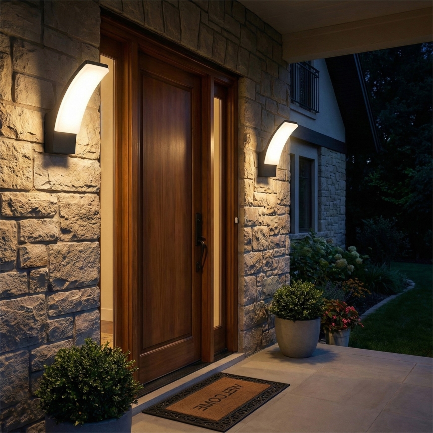 BRILAGI - LED Venkovní nástěnné svítidlo ARCELO LED/12W/230V IP65 černá