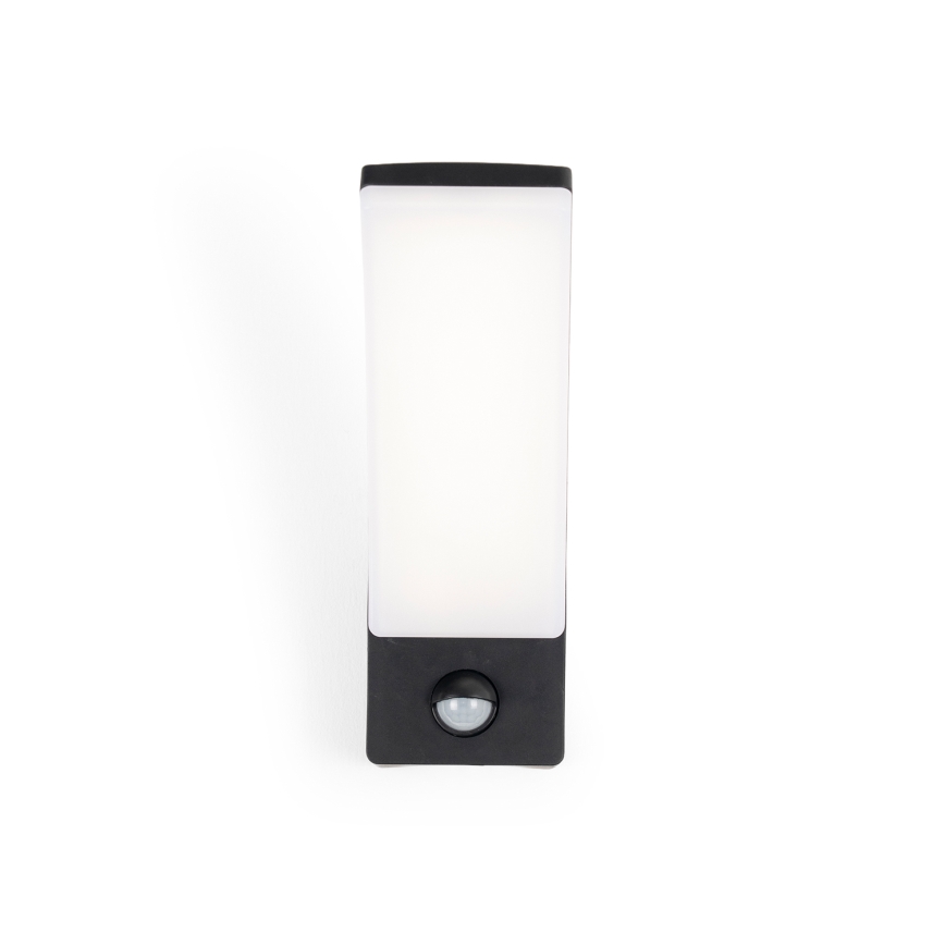 BRILAGI - LED Venkovní nástěnné svítidlo se senzorem pohybu a soumraku ARCELO LED/12W/230V IP65 černá
