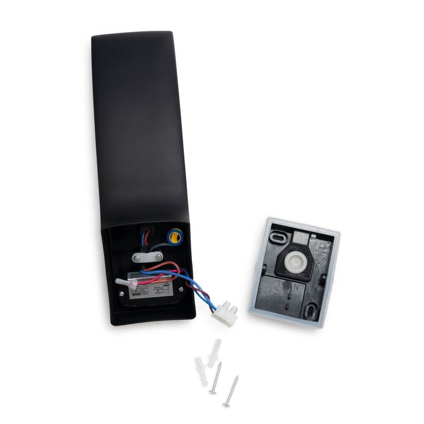 BRILAGI - LED Venkovní nástěnné svítidlo se senzorem pohybu a soumraku ARCELO LED/12W/230V IP65 černá