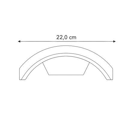 Brilagi - LED Venkovní nástěnné svítidlo ARCELO LED/8W/230V IP54
