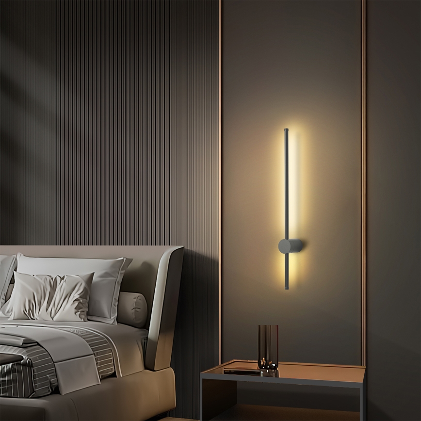 Brilagi - LED Venkovní nástěnné svítidlo AURA LED/12W/230V 3000K IP54 65 cm antracit