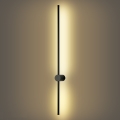 Brilagi - LED Venkovní nástěnné svítidlo AURA LED/20W/230V 3000K IP54 97 cm černá