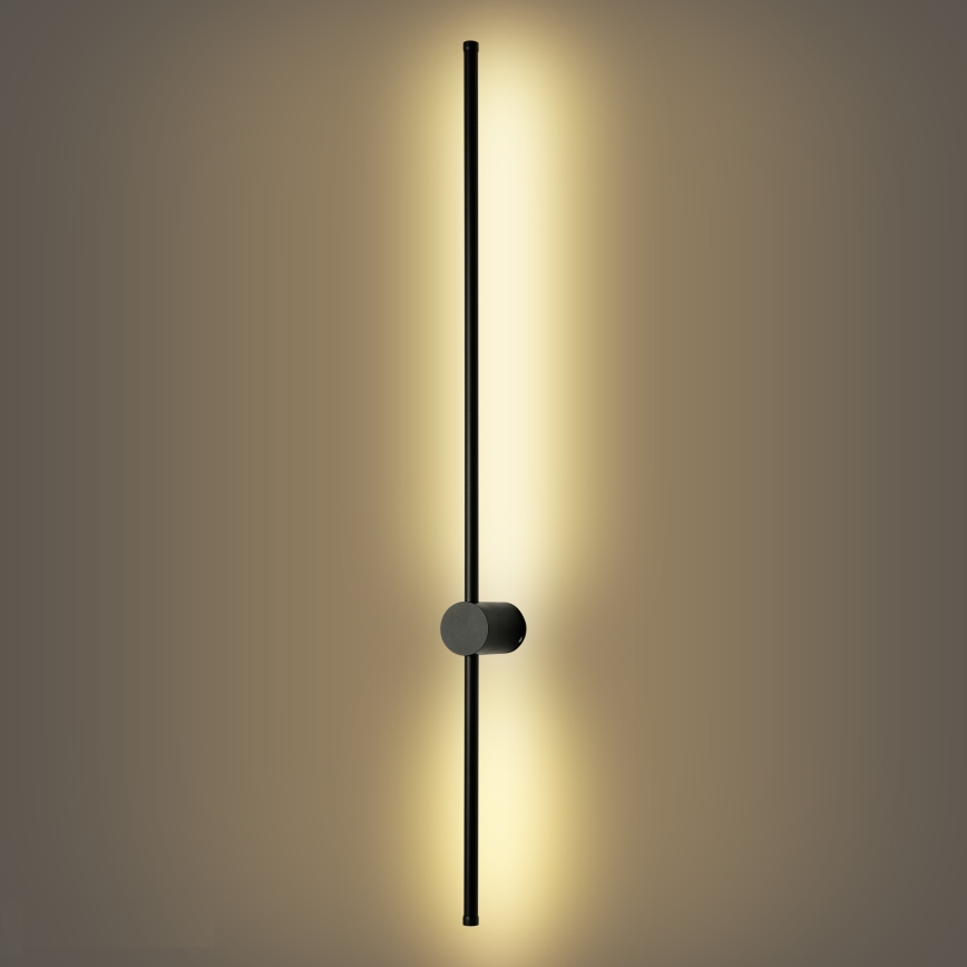 Brilagi - LED Venkovní nástěnné svítidlo AURA LED/20W/230V 3000K IP54 97 cm černá
