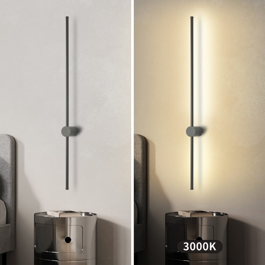 Brilagi - LED Venkovní nástěnné svítidlo AURA LED/20W/230V 3000K IP54 97 cm antracit