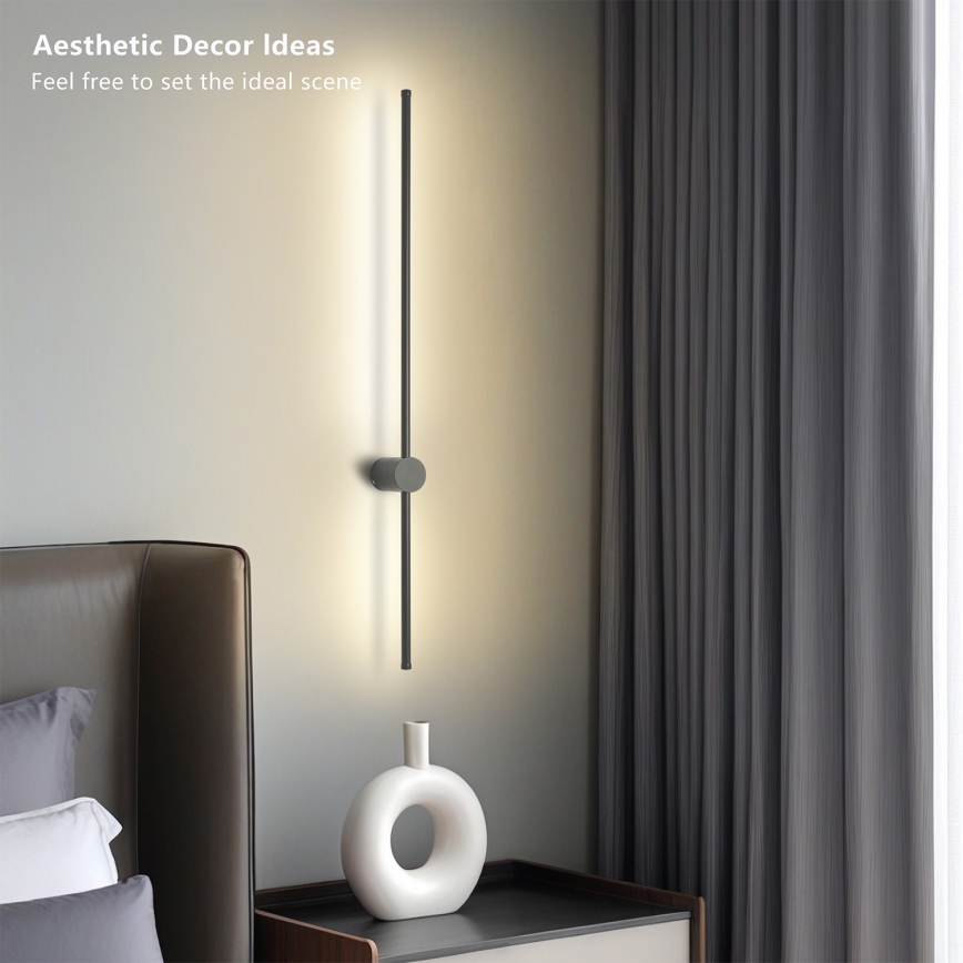 Brilagi - LED Venkovní nástěnné svítidlo AURA LED/20W/230V 3000K IP54 97 cm antracit
