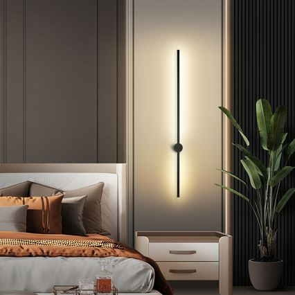 Brilagi - LED Venkovní nástěnné svítidlo AURA LED/20W/230V 3000K IP54 97 cm antracit