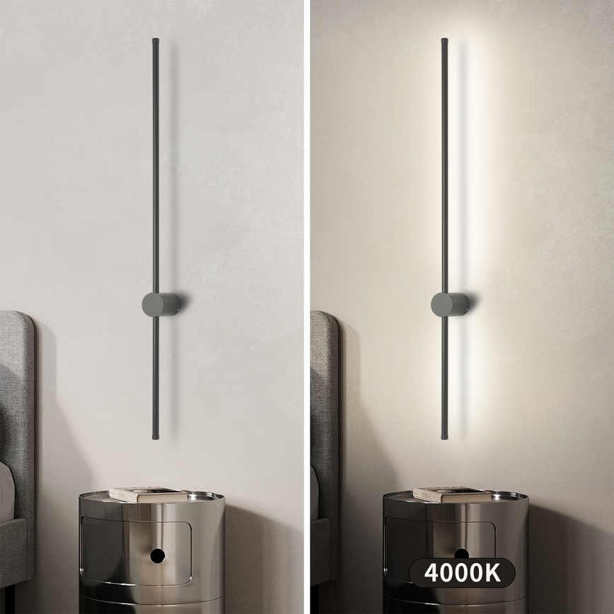 Brilagi - LED Venkovní nástěnné svítidlo AURA LED/20W/230V 4000K IP54 97 cm antracit