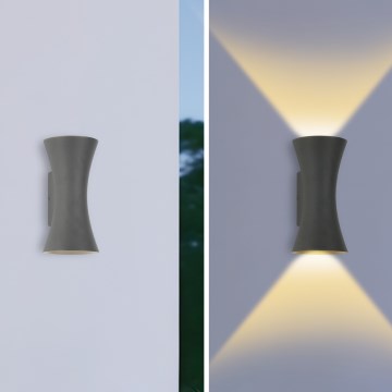Brilagi - LED Venkovní nástěnné svítidlo BICON LED/10W/230V antracit IP44