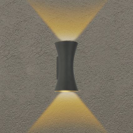 Brilagi - LED Venkovní nástěnné svítidlo BICON LED/10W/230V antracit IP44