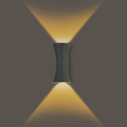 Brilagi - LED Venkovní nástěnné svítidlo BICON LED/10W/230V antracit IP44