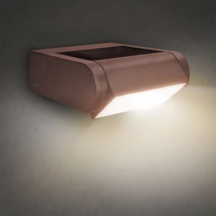 Brilagi - LED Venkovní nástěnné svítidlo CROTONE LED/7W/230V hnědá IP54