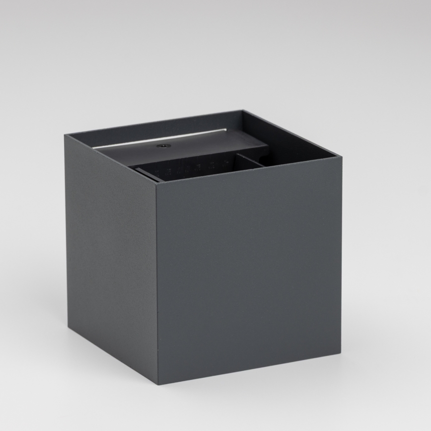 Brilagi - LED Venkovní nástěnné svítidlo CUBE LED/6W/230V antracit IP54
