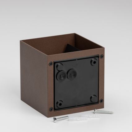 BRILAGI - LED Venkovní nástěnné svítidlo CUBE LED/6W/230V hnědá IP54