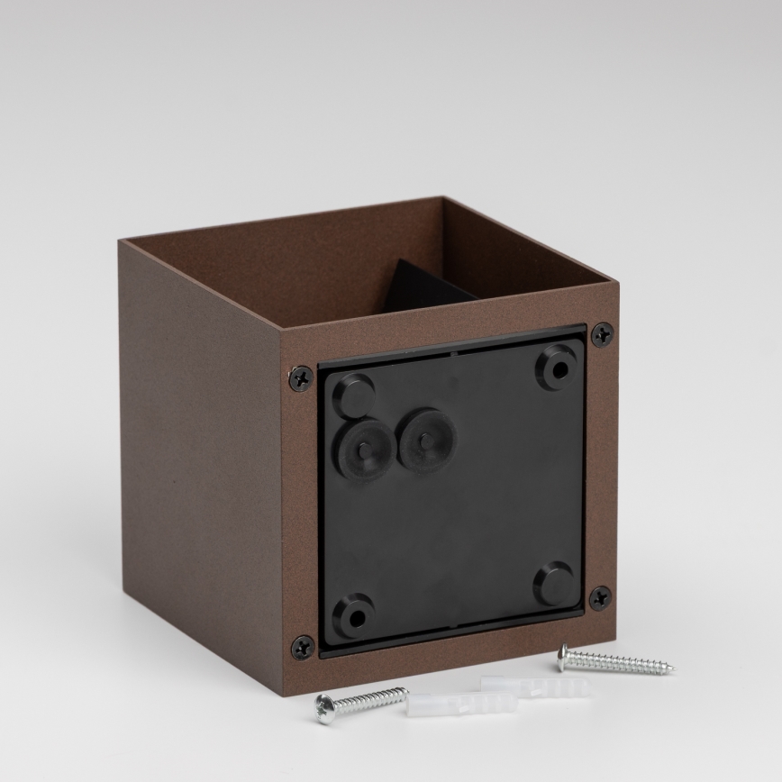 BRILAGI - LED Venkovní nástěnné svítidlo CUBE LED/6W/230V hnědá IP54