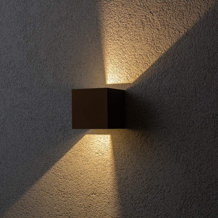BRILAGI - LED Venkovní nástěnné svítidlo CUBE LED/6W/230V hnědá IP54