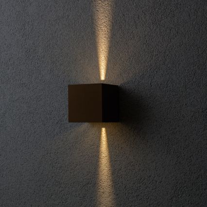 BRILAGI - LED Venkovní nástěnné svítidlo CUBE LED/6W/230V hnědá IP54