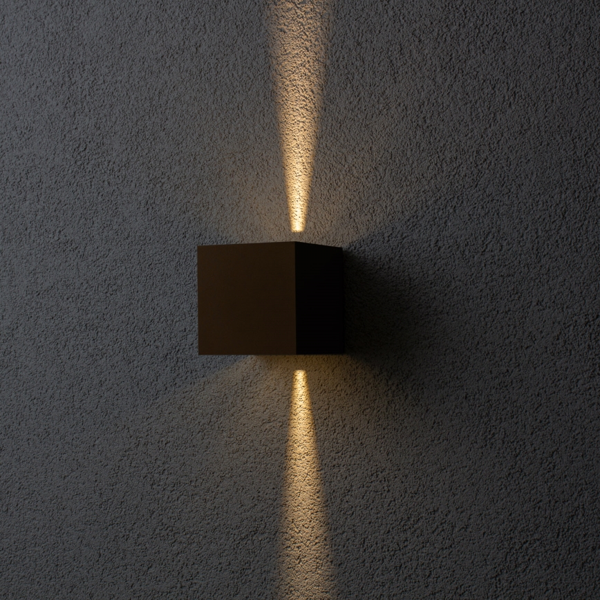 BRILAGI - LED Venkovní nástěnné svítidlo CUBE LED/6W/230V hnědá IP54