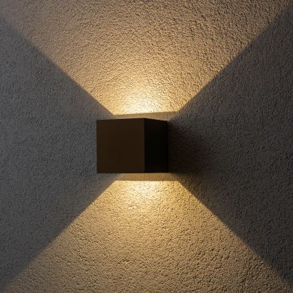 BRILAGI - LED Venkovní nástěnné svítidlo CUBE LED/6W/230V hnědá IP54